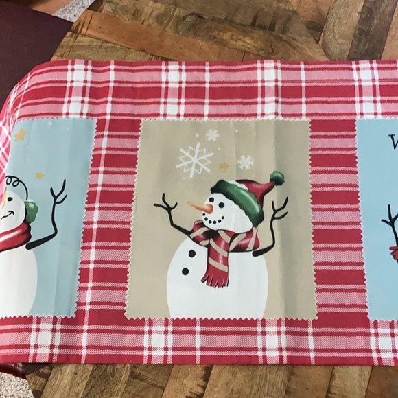 Snowman table runner - Picture 6 of 9